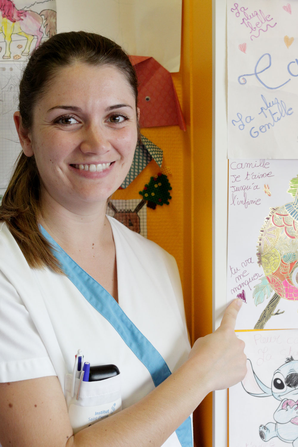 Camille, infirmière à l'institut Saint-Pierre